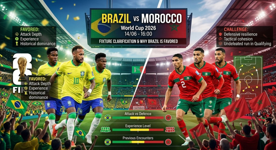 Brazil vs Morocco on 14/06 “World Cup”: clarifying the fixture—and why Brazil would be favored
